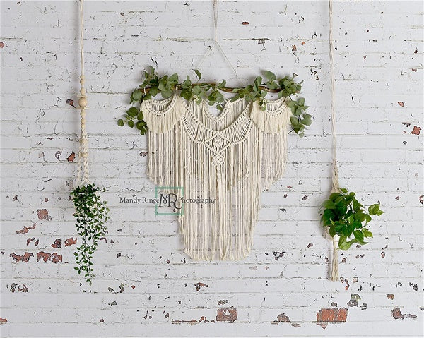 Simple Boho Macrame Wall Backdrop