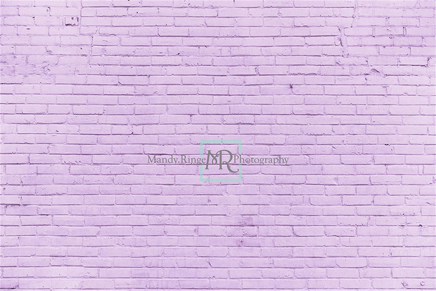 Kate Purple Brick Wall Backdrop Designed by Mandy Ringe Photography -UK