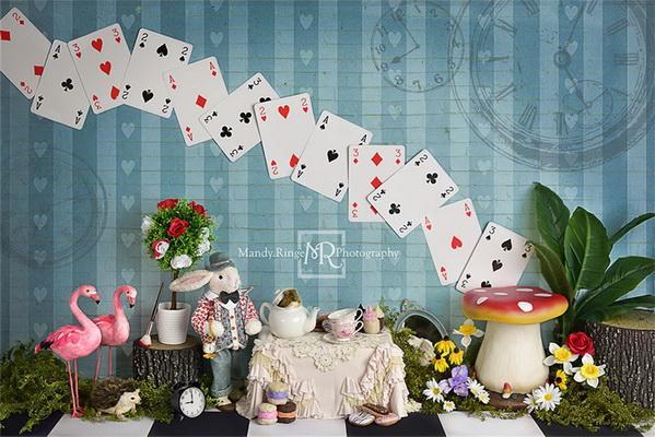 Kate Tea Party with Alice Backdrop Designed by Mandy Ringe Photography -UK