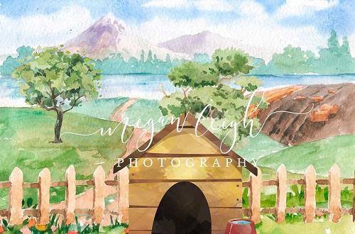 Kate Dog House Backdrop Designed by Megan Leigh Photography -UK