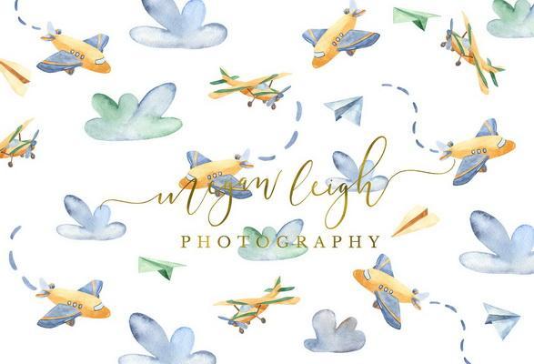 Kate Airplane Backdrop Designed by Megan Leigh Photography -UK