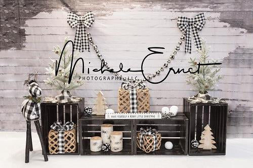 Kate Buffalo Plaid Christmas Backdrop Designed By Michele Ernst Photography -UK