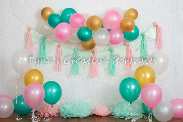 Kate Minty Fresh Celebrations Backdrop for Children Photography Designed By Tyna Renner -UK