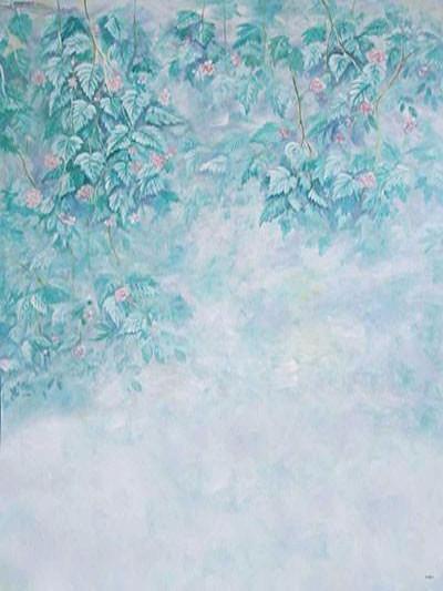 Kate Abstract Green Leaves Painting Photography Backdrop Background - Kate backdrops UK