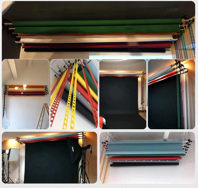 Equipment 4 Roller Wall Mounting Manual Backdrop Stand Support UK -UK