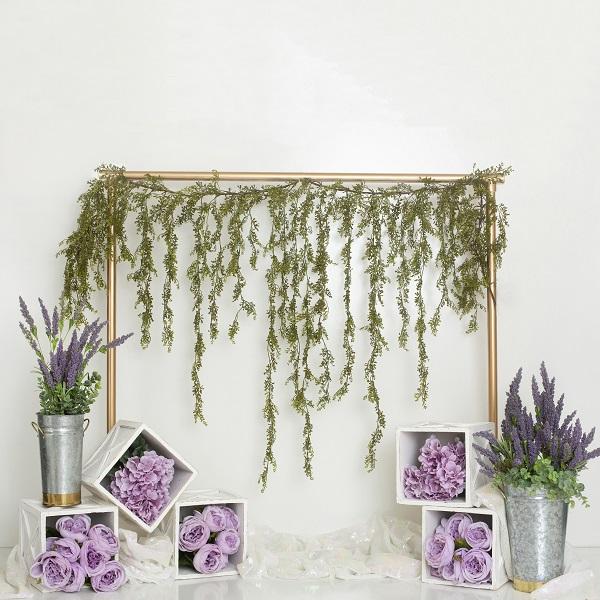 Kate Spring/Mother's Day Purple Floral Cube Backdrop Designed by Lisa B -UK