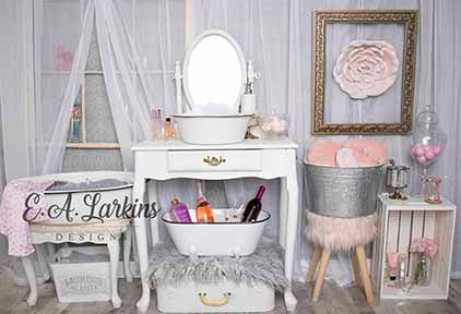 Kate Powder Room Children Backdrop for Photography Designed by Erin Larkins -UK