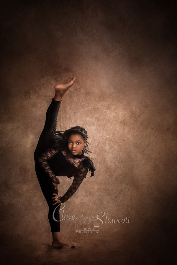 Kate Abstract Texture Old Master Dark Brown Backdrop Photo Studio -UK