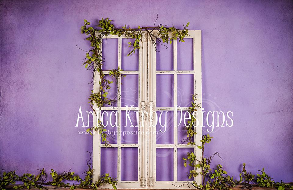 Kate Spring/mother's Day Purple Doors Backdrop Designed by Arica Kirby -UK