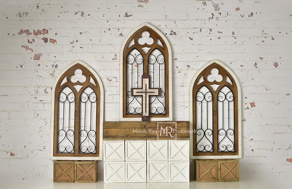 Kate Rustic Church Windows Wedding Backdrop Designed By Mandy Ringe Photography -UK