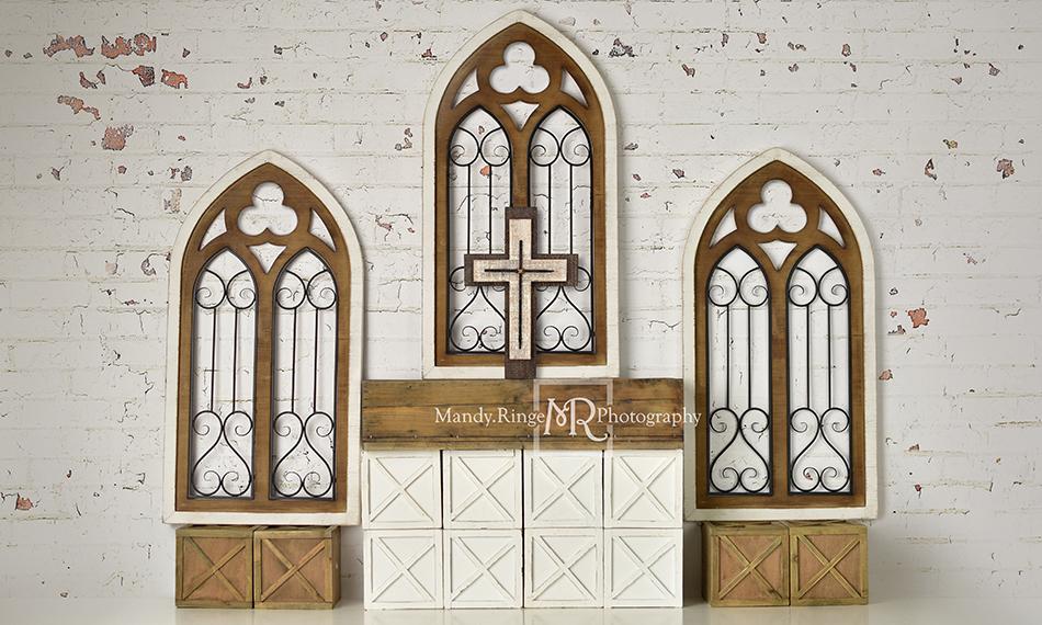 Kate Rustic Church Windows Wedding Backdrop Designed By Mandy Ringe Photography -UK