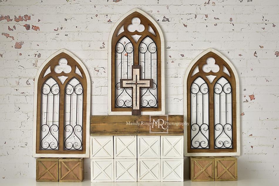 Kate Rustic Church Windows Wedding Backdrop Designed By Mandy Ringe Photography -UK