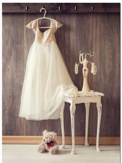 Katebackdrop£ºKate Dark Gray Wood Background Girl Skit Bear Prop For Pictures