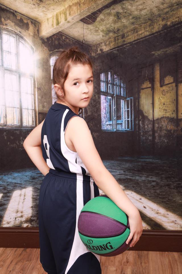 Kate Dark Brick Indoor Background building Windows Wedding Backdrop -UK