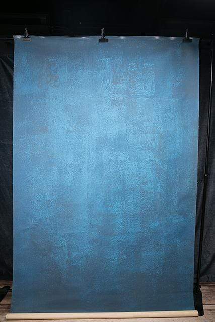 Kate Blue Color Abstract Texture Spray Painted Backdrops -UK