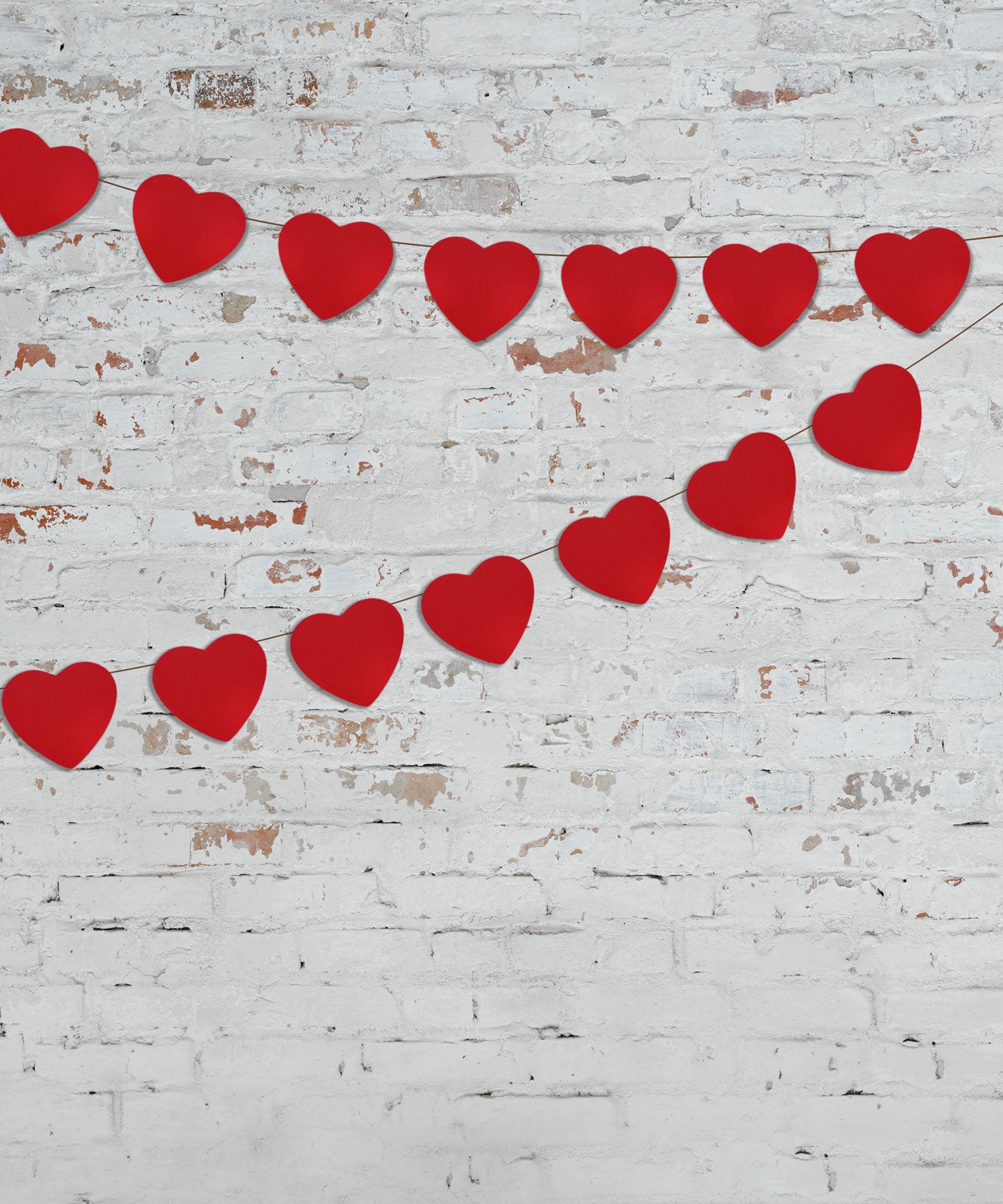 Kate Retro Brick Valentines Backdrop Designed by Jerry_Sina -UK