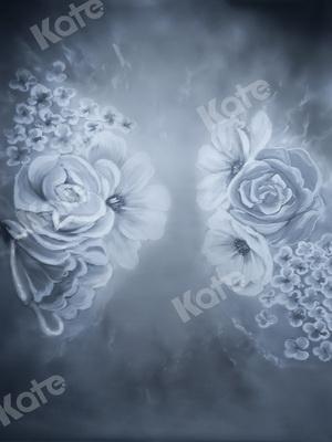 Kate Fine Art Flowers Denim/blue Backdrop Portrait Designed by JS Photography