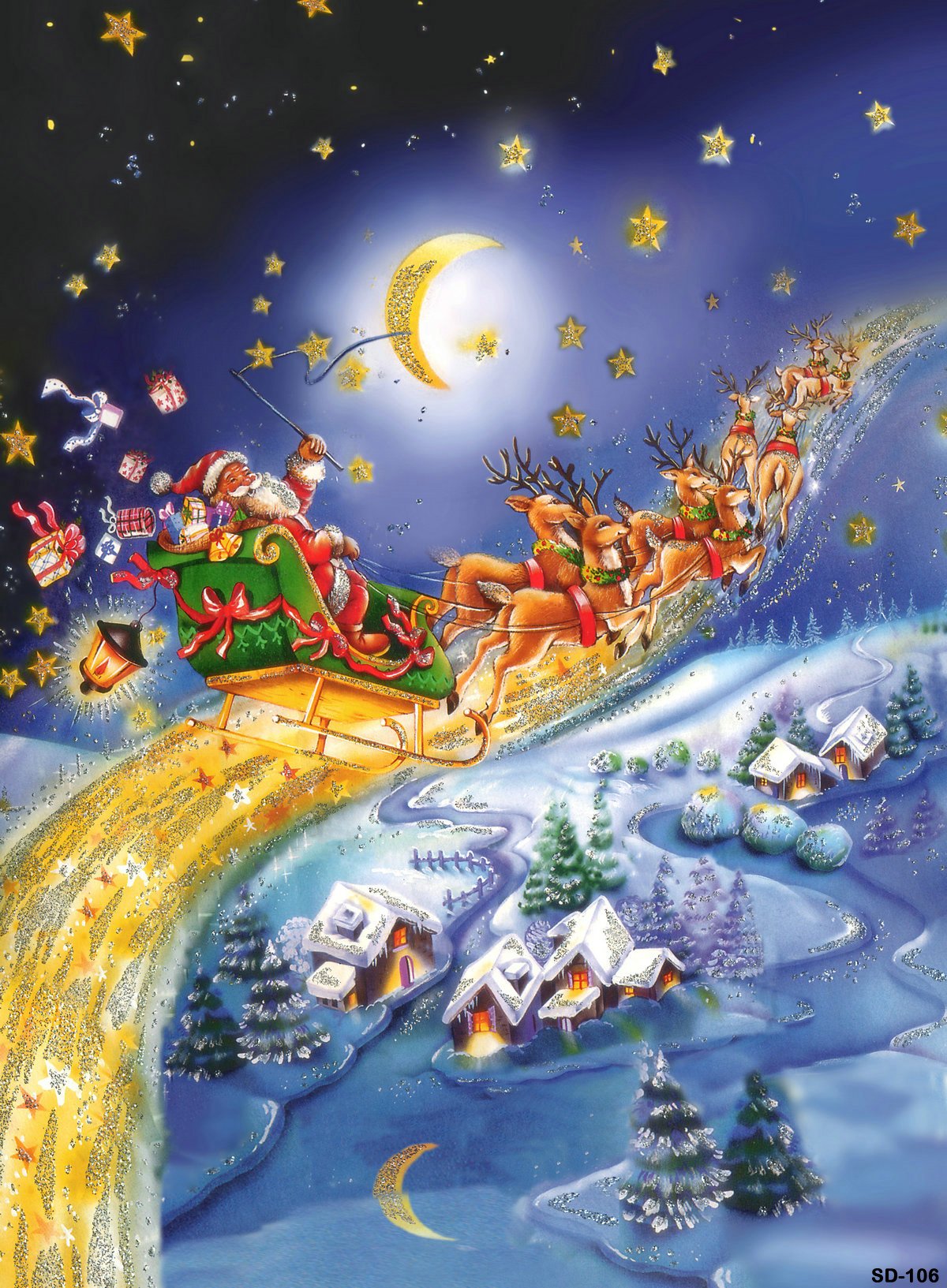 Kate Fairy Tale Night Sky Backdrop for Christmas Photography - Kate backdrop UK