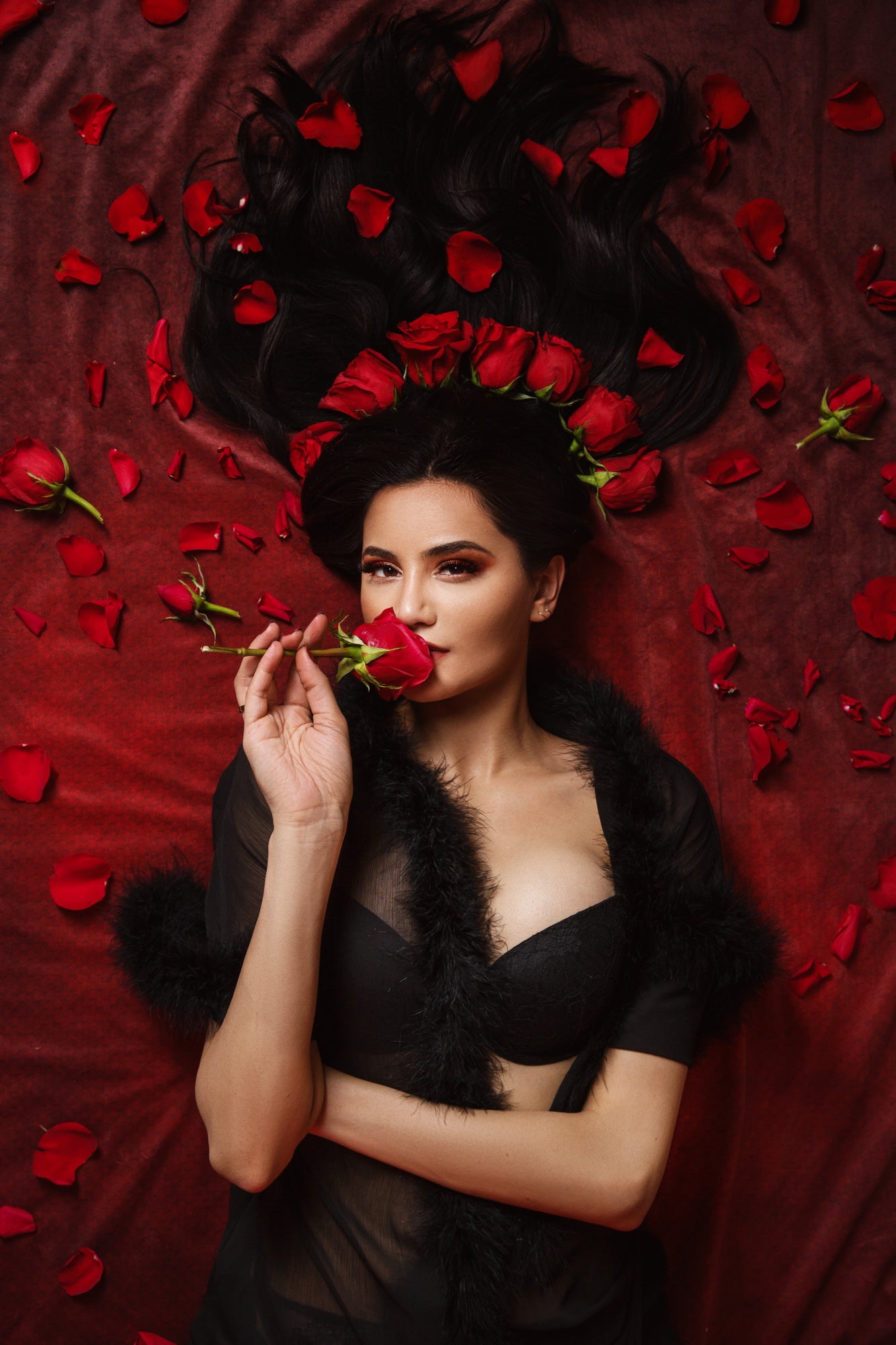 Kate Dark Red Wine / Fine Art Solid Tones Collapsible Backdrop Photography 5X6.5ft(1.5x2m) -UK