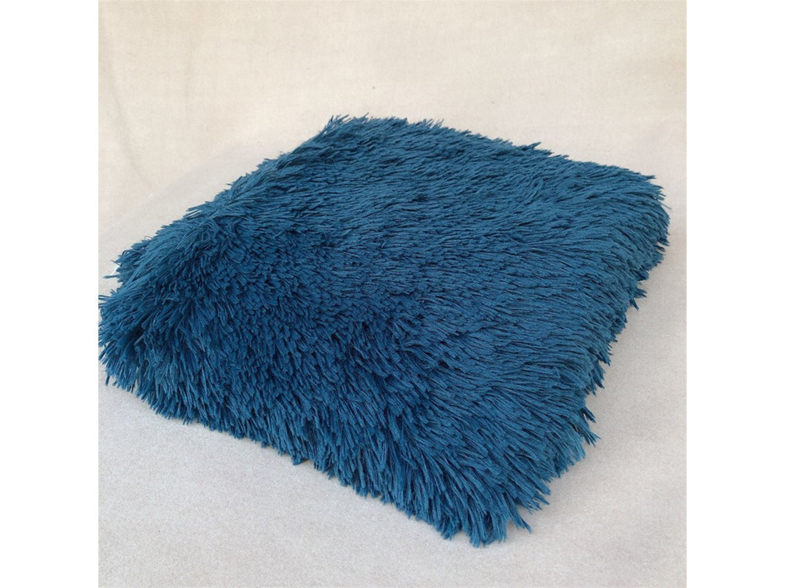 Kate Various Color Long Plush Faux Fur Blanket for Photography -UK