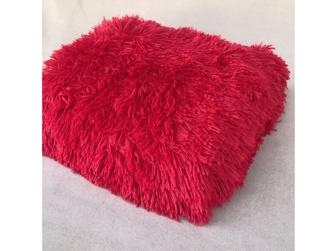 Kate Various Color Long Plush Faux Fur Blanket for Photography -UK