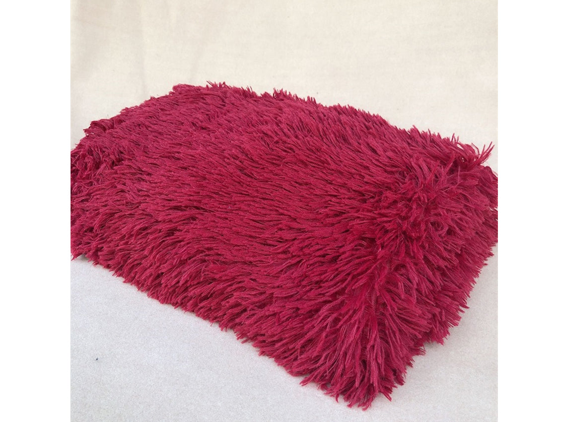 Kate Various Color Long Plush Faux Fur Blanket for Photography -UK