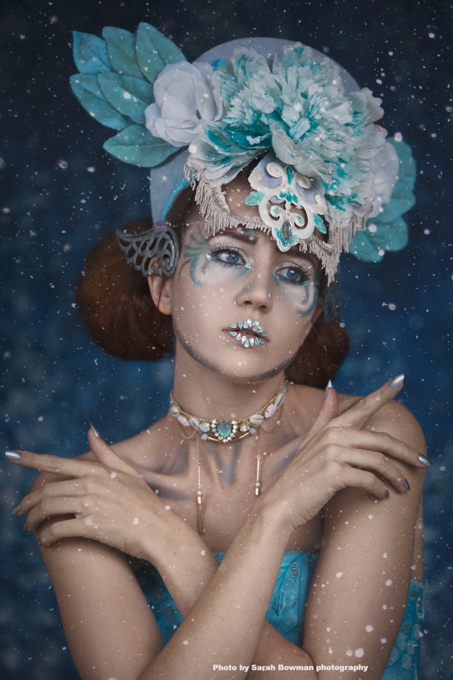 Kate Abstract Blue Backdrop Texture Portrait Retro Background old master Backdrops - Kate backdrop UK