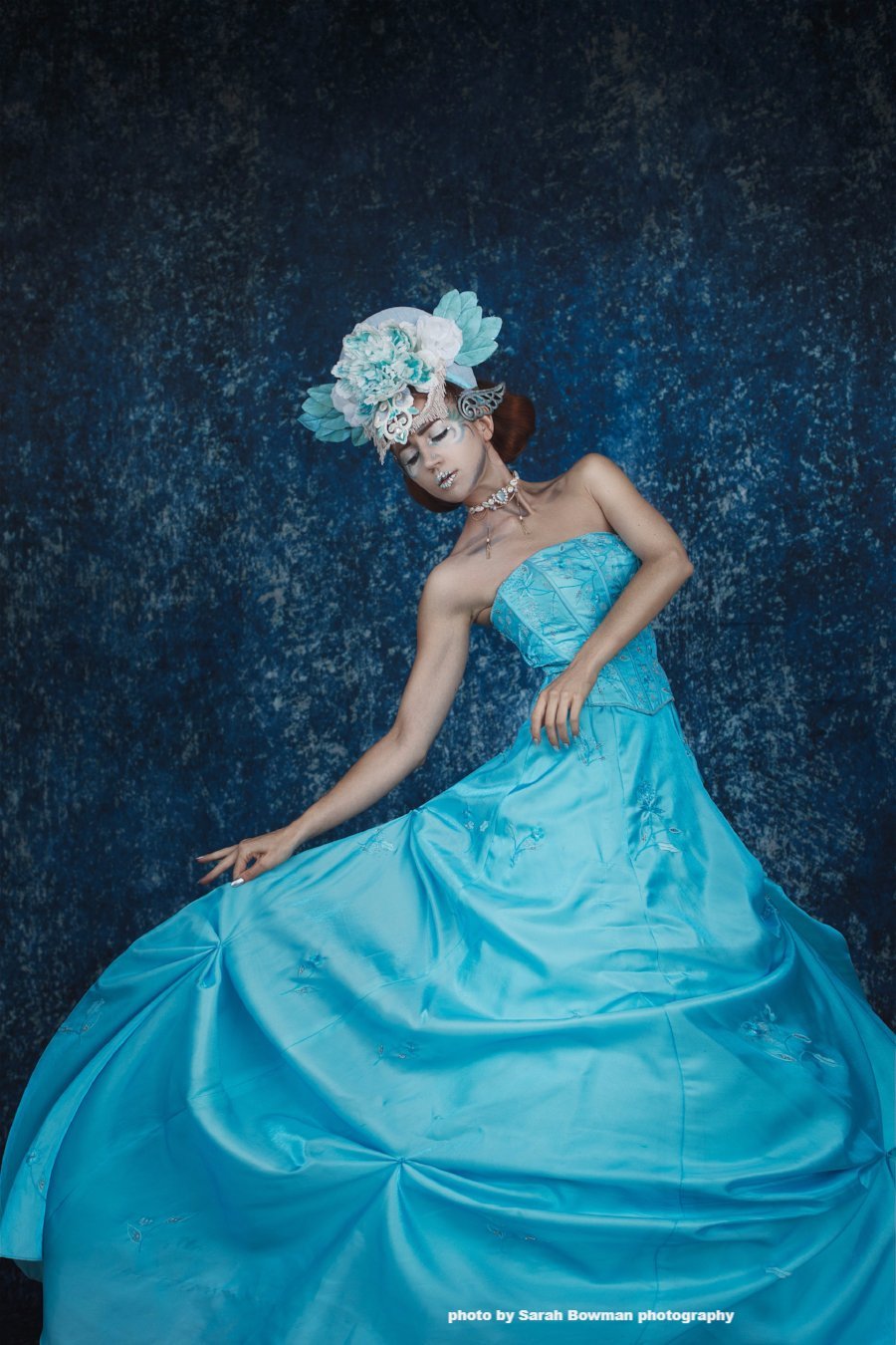 Kate Abstract Blue Backdrop Texture Portrait Retro Background old master Backdrops - Kate backdrop UK