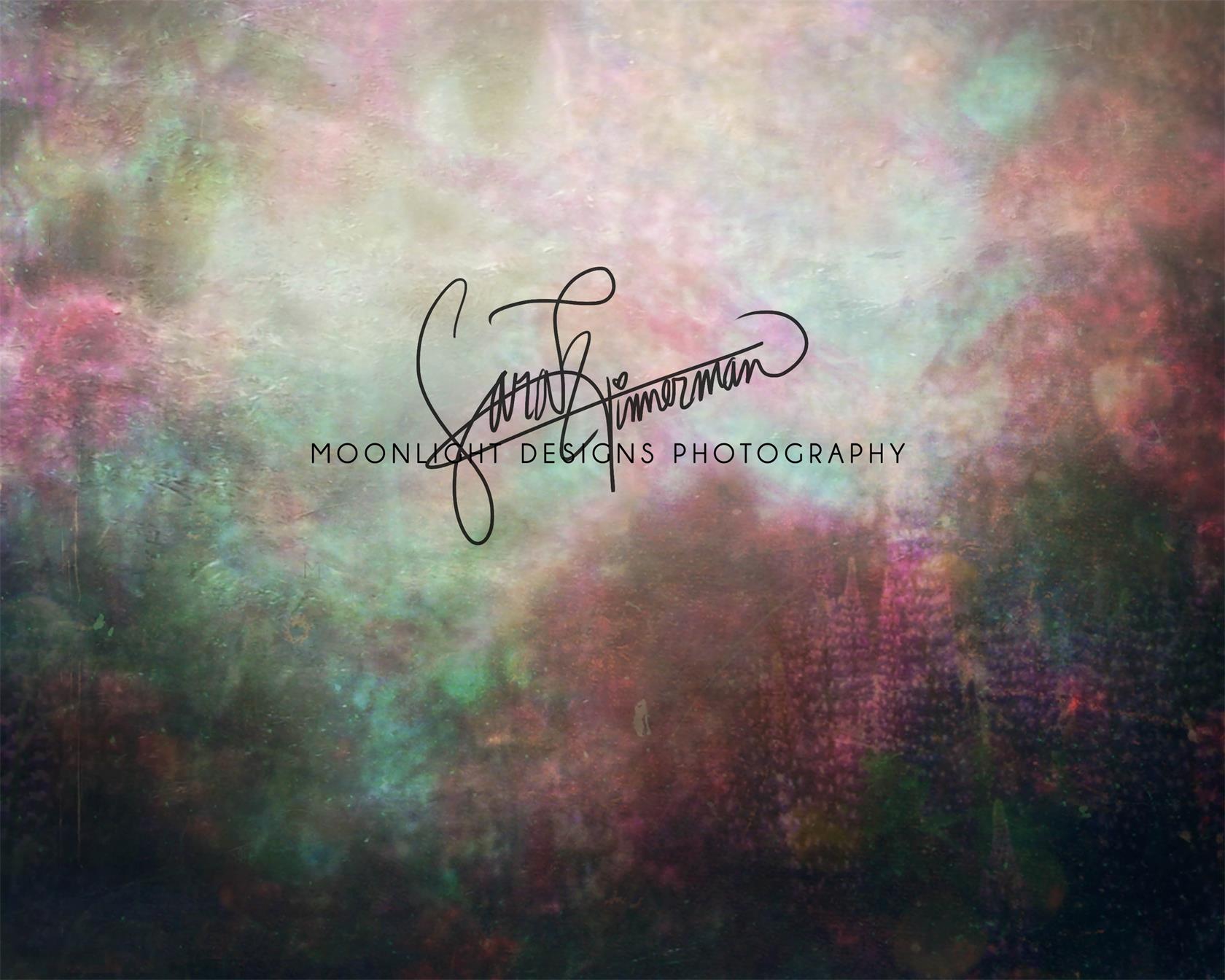 Cool Green Spring Floral Backdrop