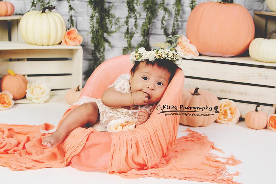 Kate Sweet as Pumpkin Pie 1st Birthday Backdrops Designed by Arica Kirby -UK