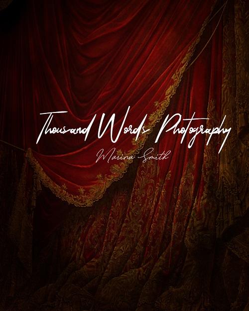 Kate Red Vintage Curtain Backdrop Designed by Marina Smith -UK