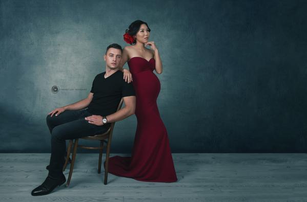 Kate Cold Tones Of Gray And Little Green Light Abstract Textured Backdrop Designed by Veronika Gant -UK