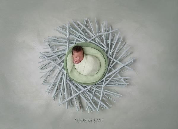 Kate Sea Green Fine Art Abstract Backdrop designed by Veronika Gant -UK