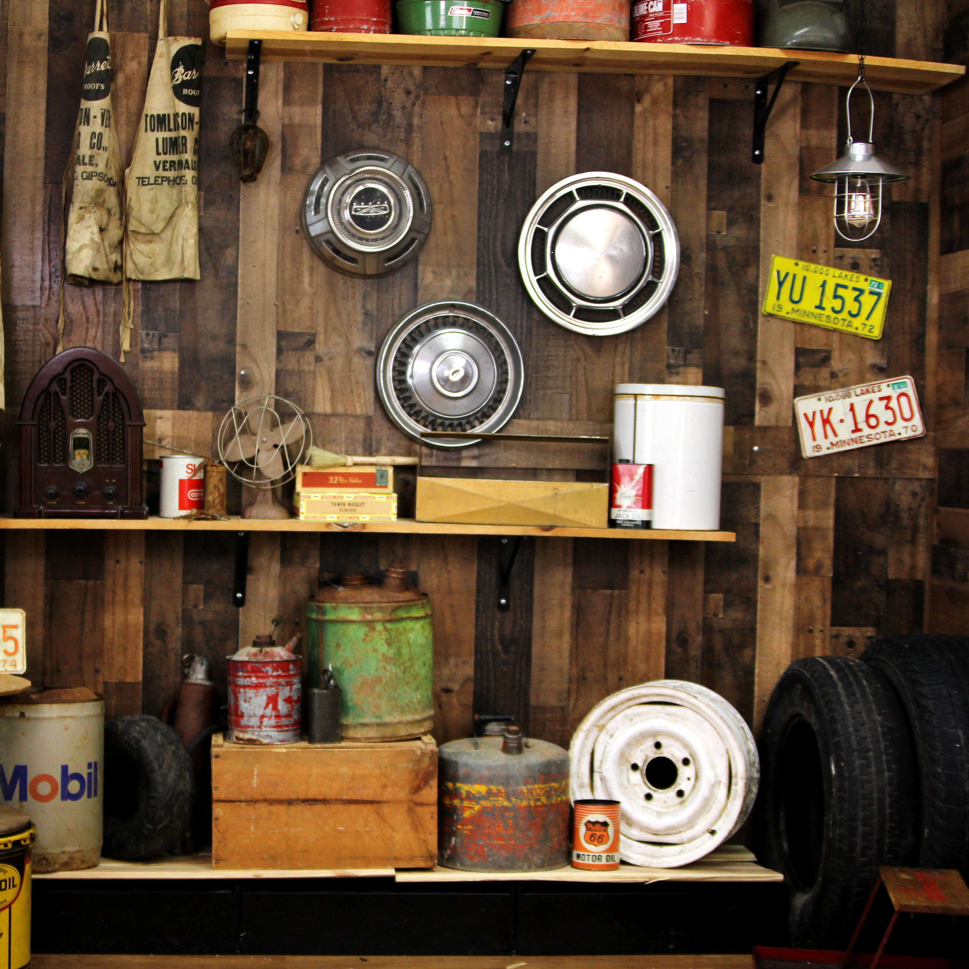 Kate Vintage Garage backdrop designed by Arica Kirby -UK