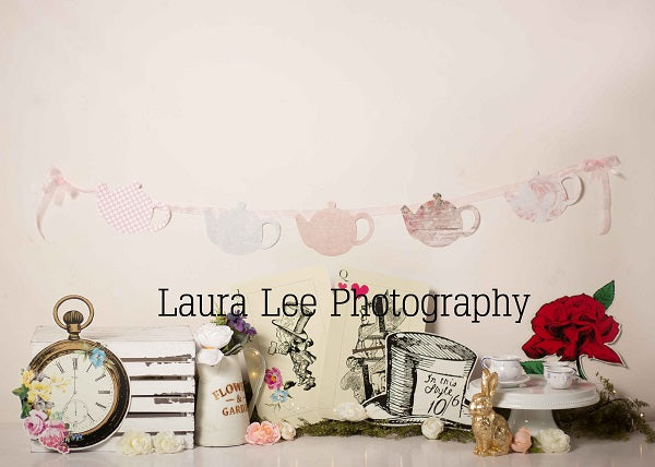Vintage Tea Party Children Backdrop