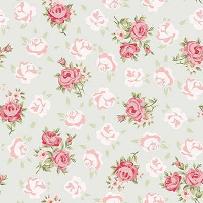 Kate Pink Flower White Background Pattern Baby Photography Backdrop -UK