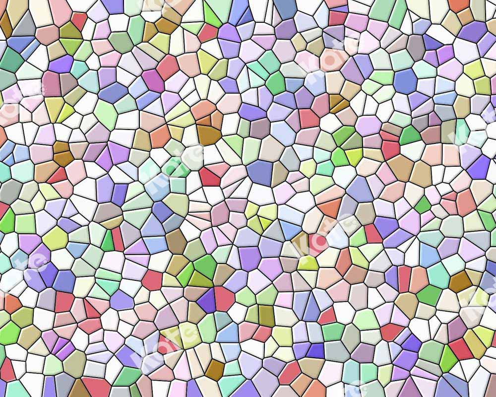 Kate Multicolor Art Stitching Rubber Floor Mat -UK