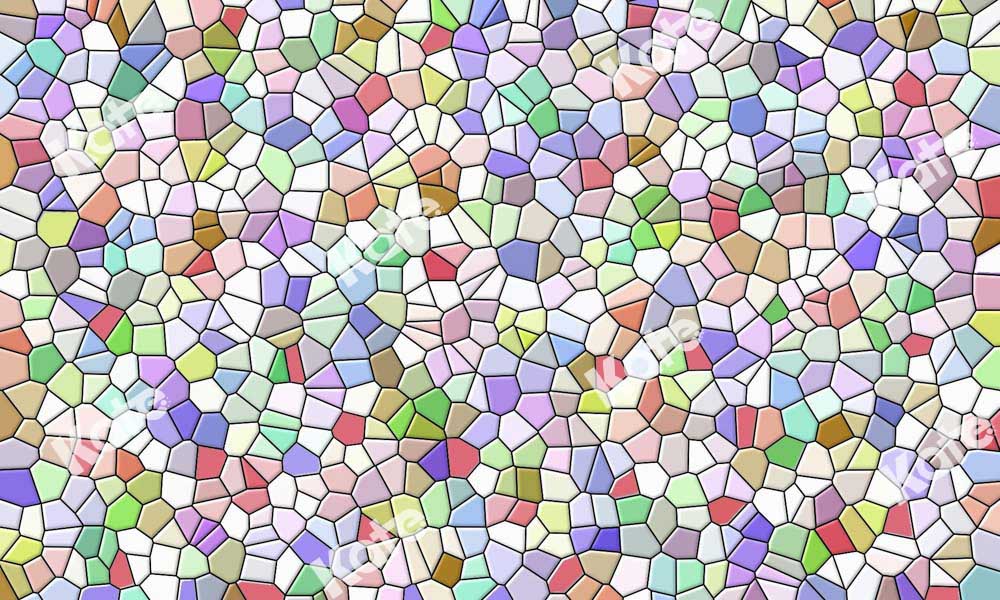 Kate Multicolor Art Stitching Rubber Floor Mat -UK