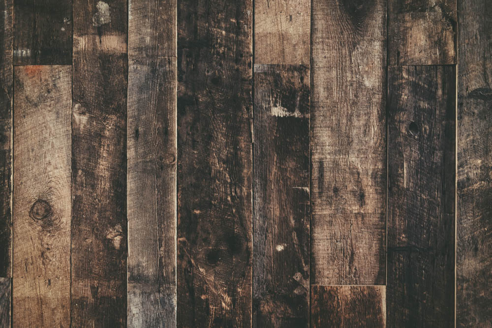 Kate Retro Shabby Wood Rubber Floor Mat -UK