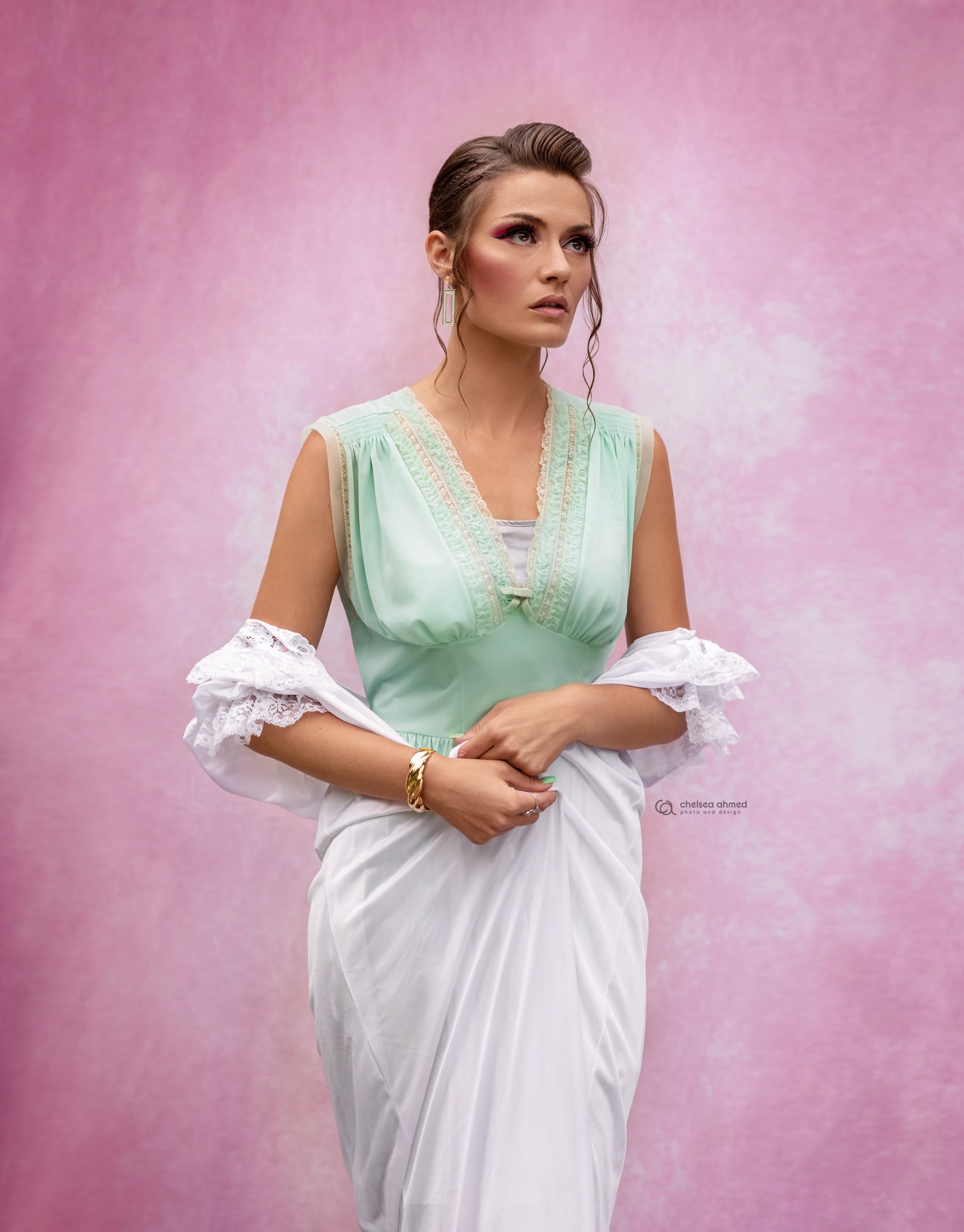 Kate Abstract Backdrop Pink Texture for Portrait Photography -UK