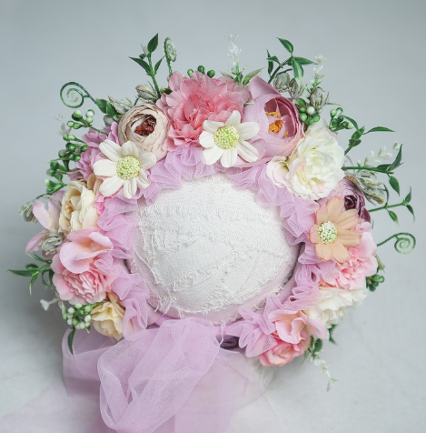 Kate Floral Bonnet for Newborn Photography -UK