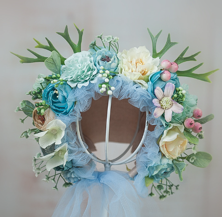 Kate Floral Bonnet for Newborn Photography