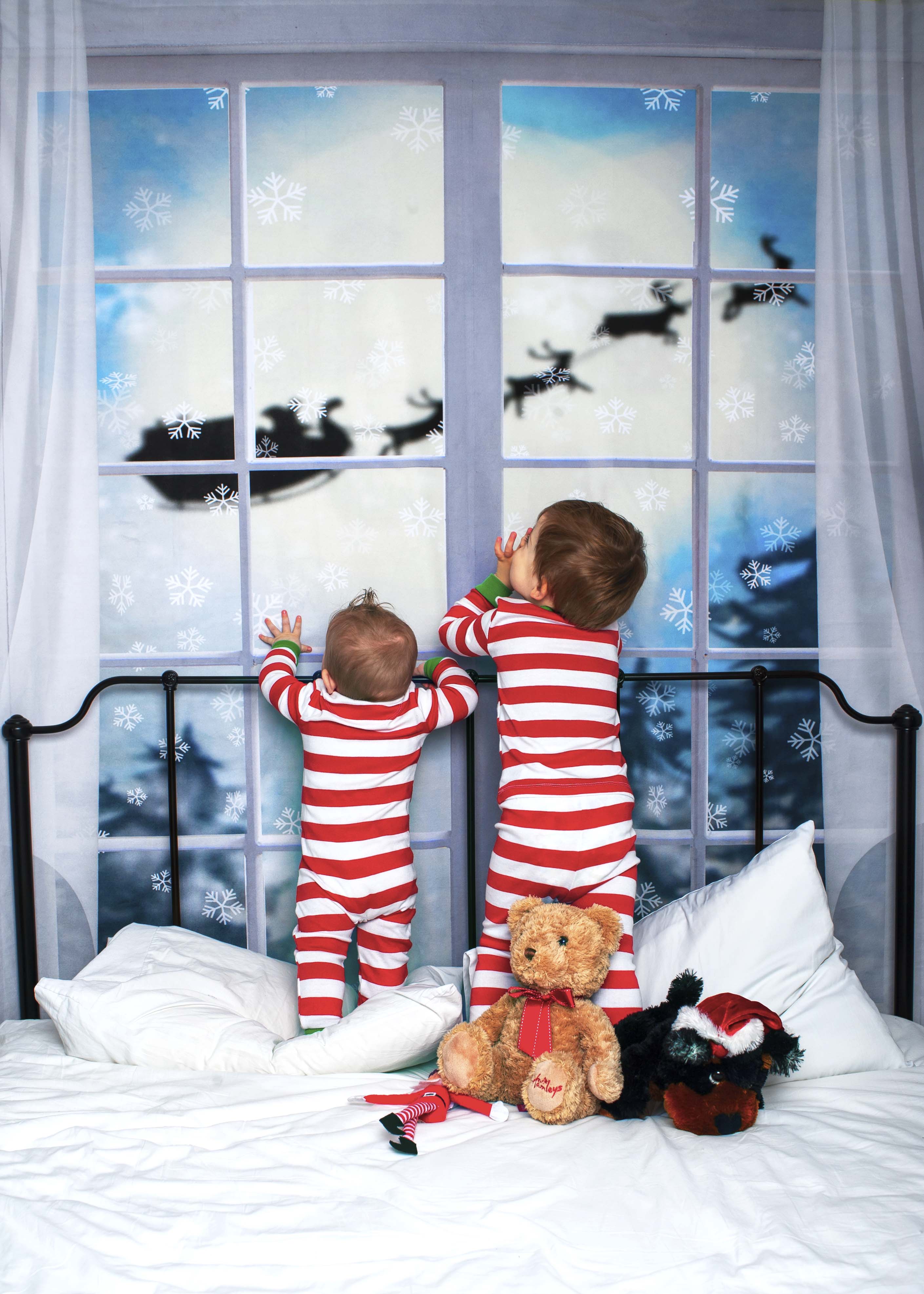 Kate White Winter Window Christmas Backdrop Designed by Chain Photography -UK