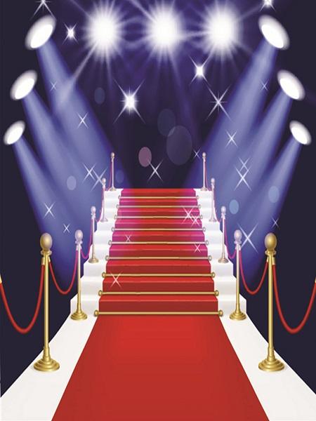 Katebackdrop:Kate Stage Backdrop Red Carpet Light Background Event