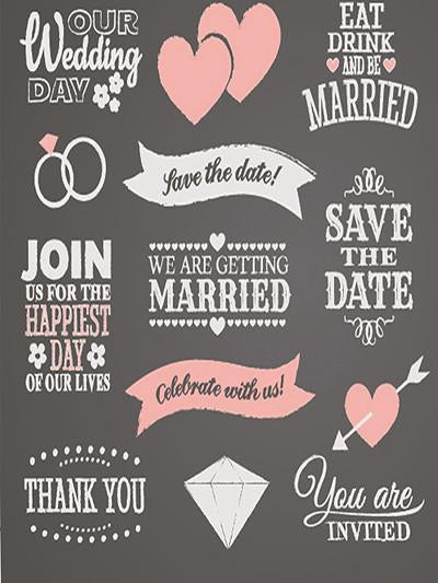 Kate Chalkboard Custom Backdrop for Wedding Photography - Kate backdrops UK