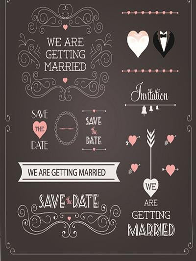 Kate Chalkboard Custom Backdrop For Wedding Photography - Kate backdrops UK