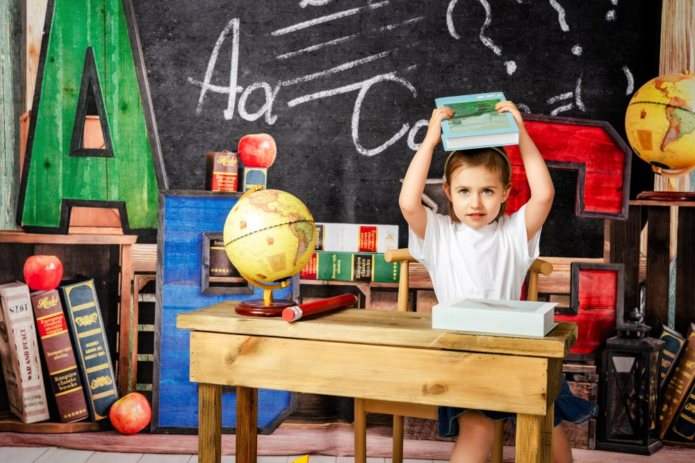 Kate Children Back to School Backdrop Designed by Emetselch -UK