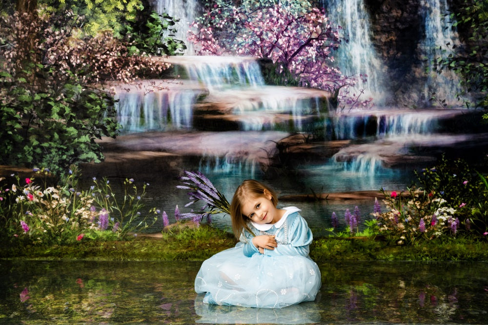 Kate Mermaid Stream Water Spring Backdrop -UK
