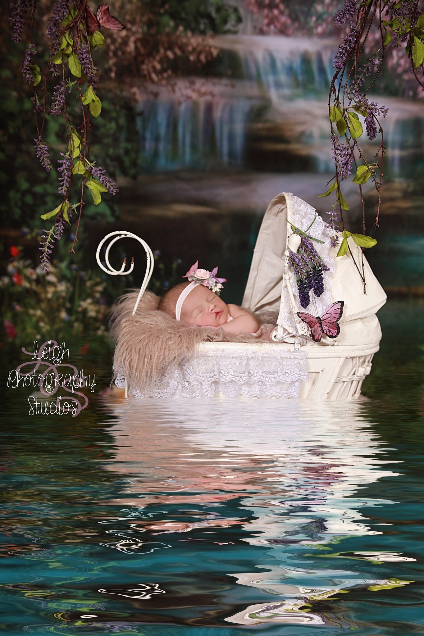 Kate Mermaid Stream Water Spring Backdrop -UK