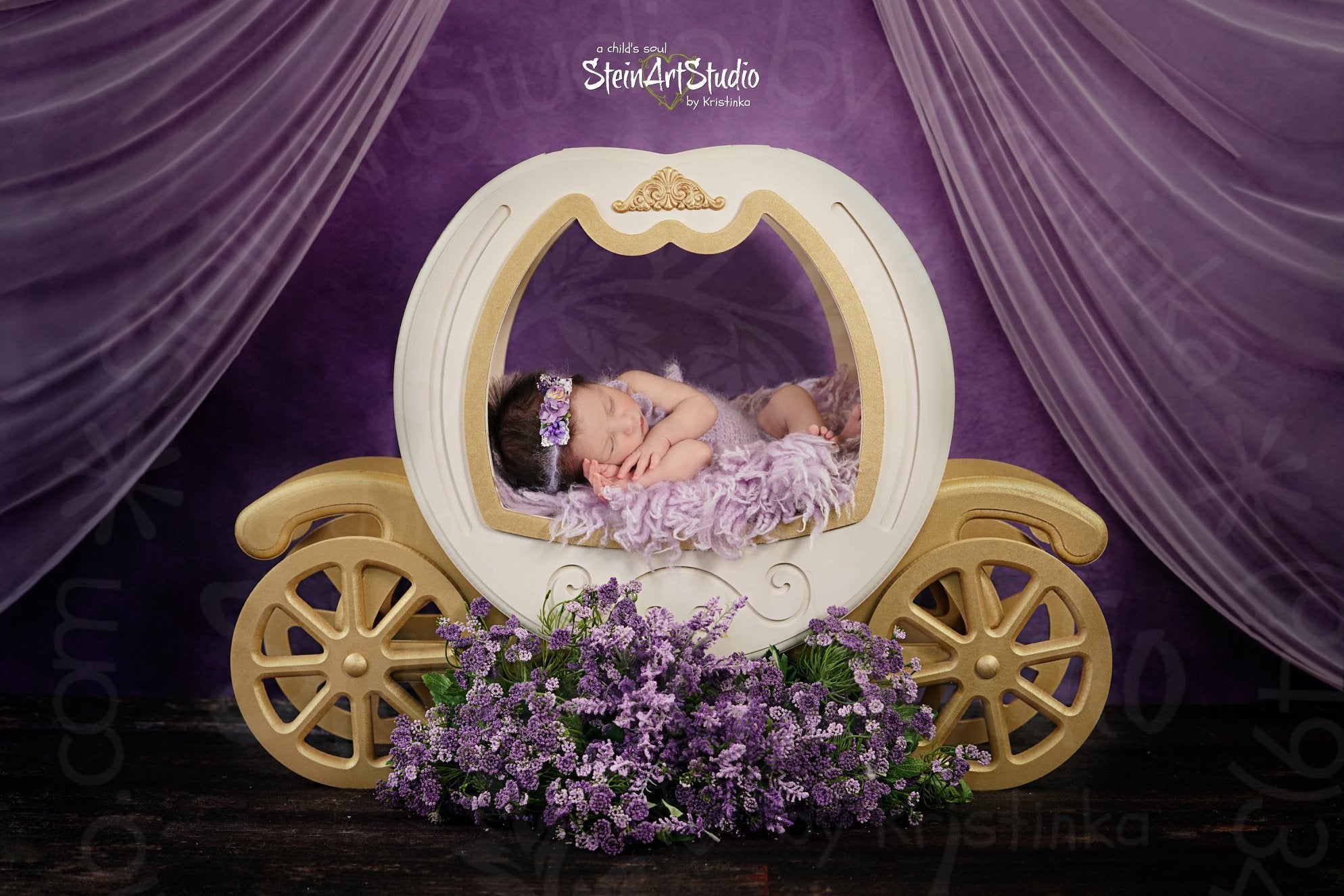 Kate Dark Purple Texture Abstract Backdrop for Photography -UK